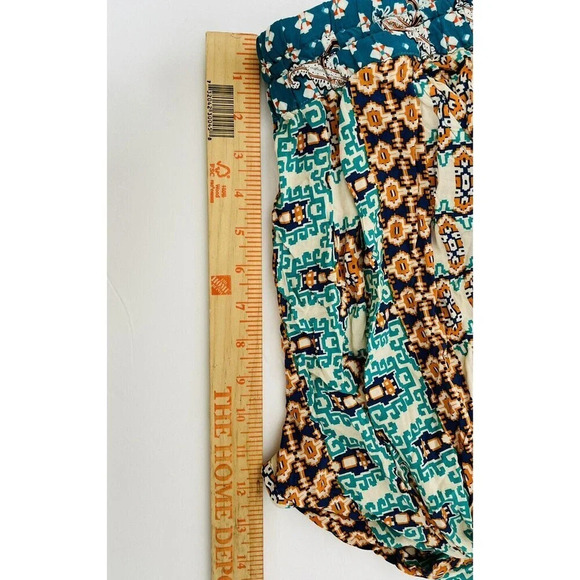 Gypsy 05 Global Village Mosaic Rayon Pants Geometric Boho Hippie Size S - Picture 9 of 11
